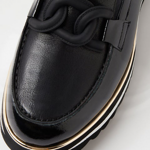 Eaila Black Patent Leather Loafers