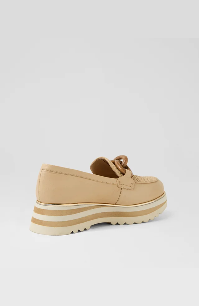 Eggey Raffia Loafers - Camel Natural