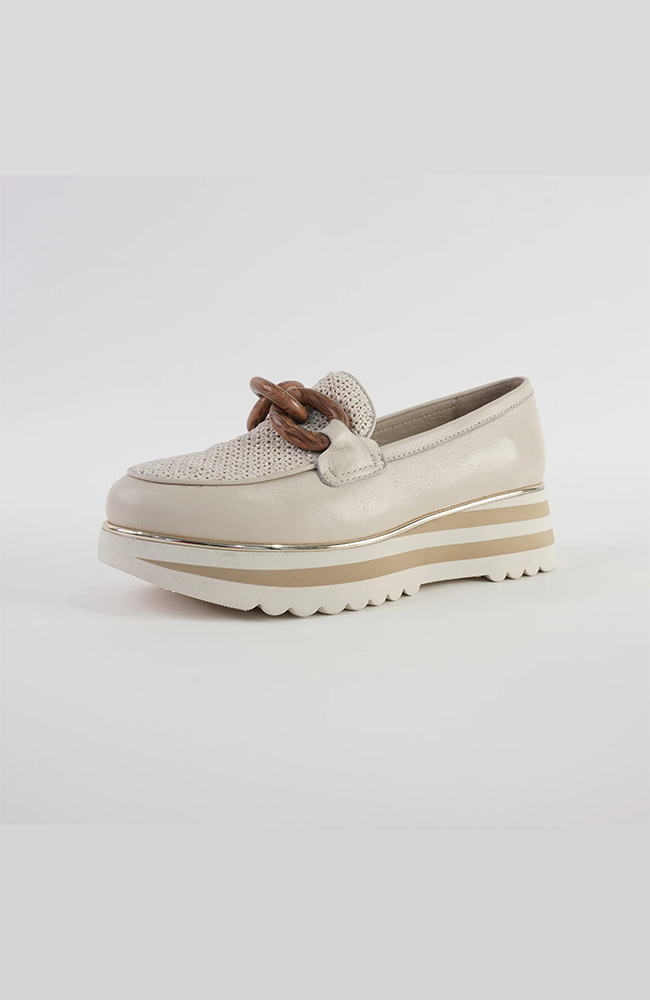 Eggey Raffia Loafers - Milk Ivory
