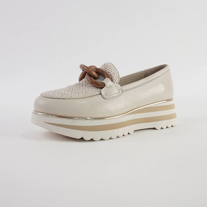 Eggey Raffia Loafers - Milk Ivory
