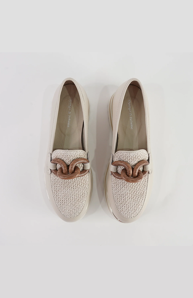 Eggey Raffia Loafers - Milk Ivory