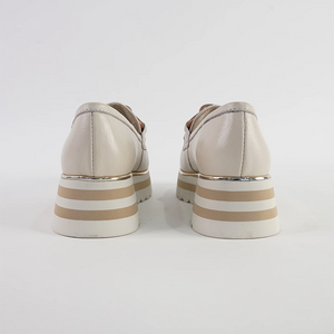 Eggey Raffia Loafers - Milk Ivory
