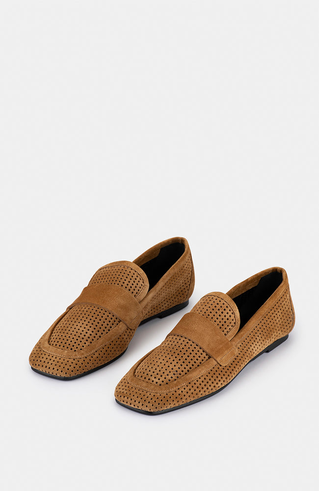 Emilia Loafer - Tan Suede