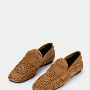 Emilia Loafer - Tan Suede