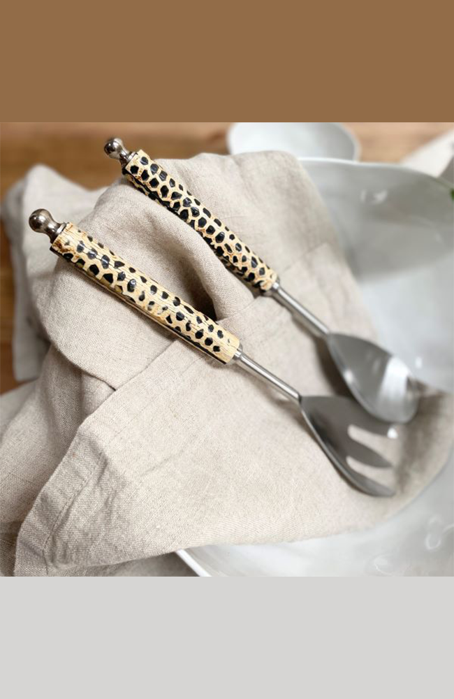 Ocelot Salad Servers Set 2