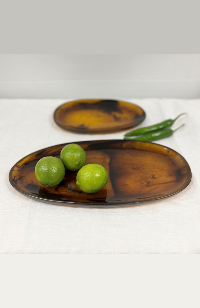 Tortoiseshell Oval Platter - Large