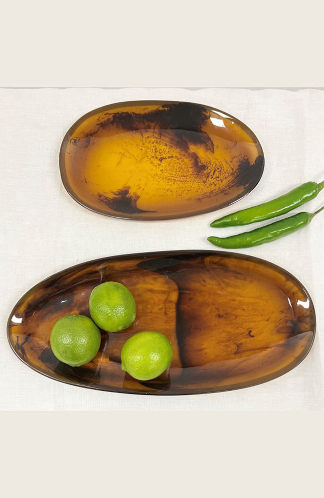 Tortoiseshell Oval Platter - Large