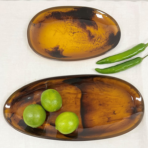 Tortoiseshell Oval Platter - Large