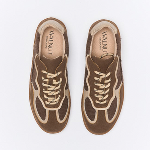 Fallon Sneaker - Chocolate Raffia