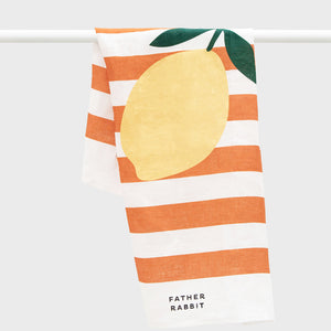 Tea Towel - Lemon Stripe