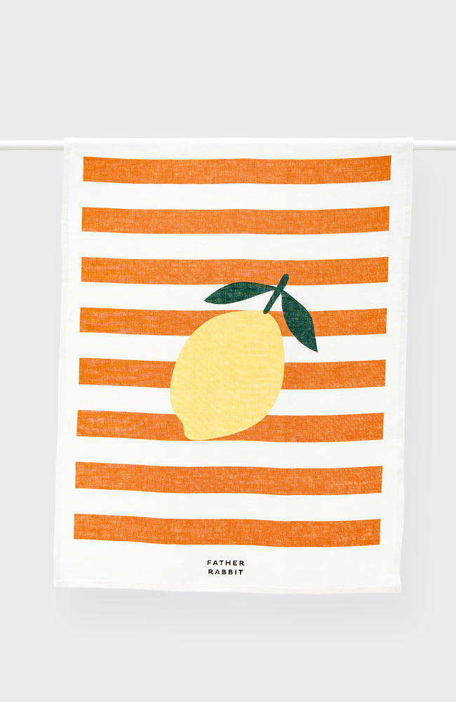 Tea Towel - Lemon Stripe