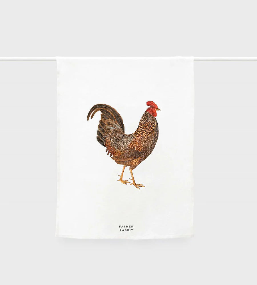 Rooster Tea Towel