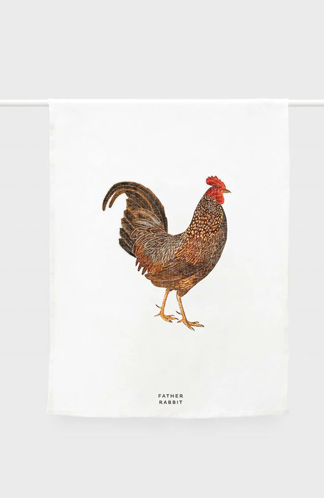 Rooster Tea Towel