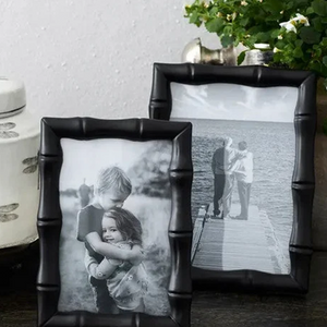 Faux Bamboo Frame 4x6 - Black