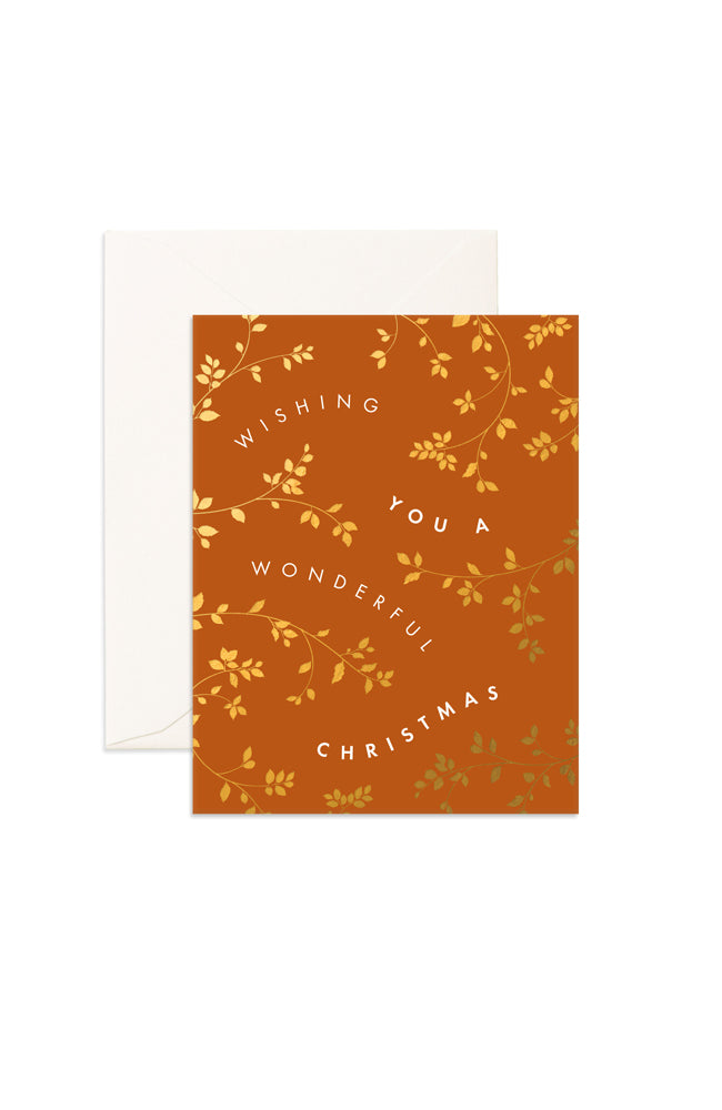 Wonderful Christmas Vines Card