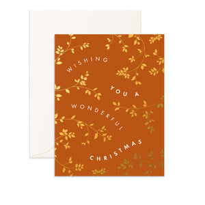Wonderful Christmas Vines Card