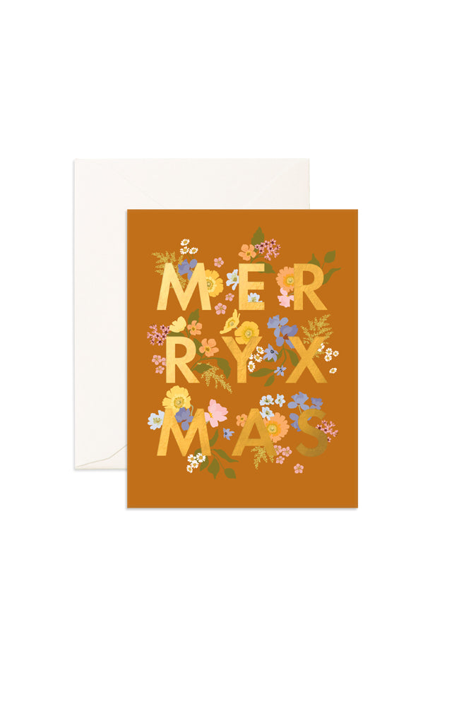Merry XMAS Botanika Rust Card