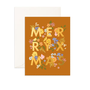 Merry XMAS Botanika Rust Card