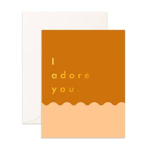 Adore You Hazelnut Ripple Mini Card