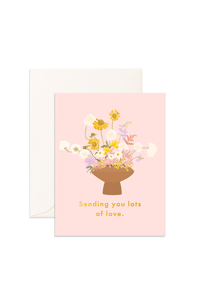 Lots Of Love Vase Greeting Card