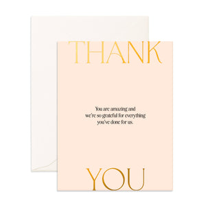 Thank You Ivory Card
