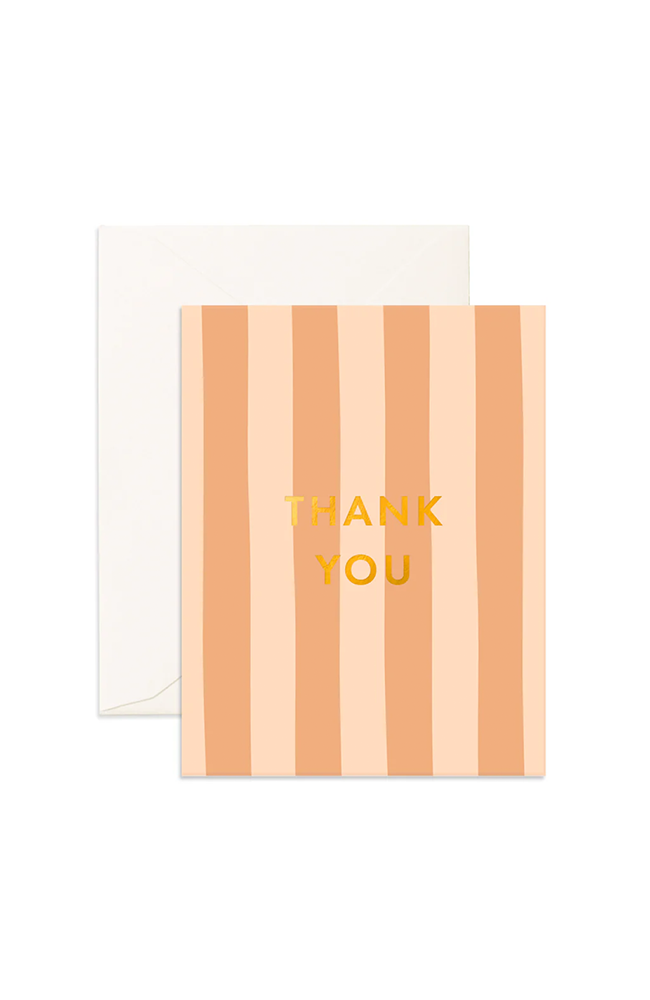 Thank You Corsica Stripe Greeting Card