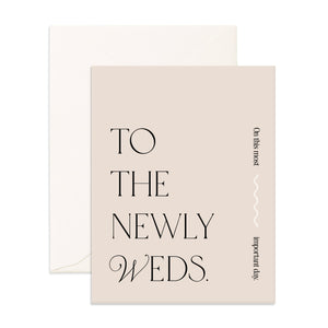 Newlyweds Bisou Greeting Card