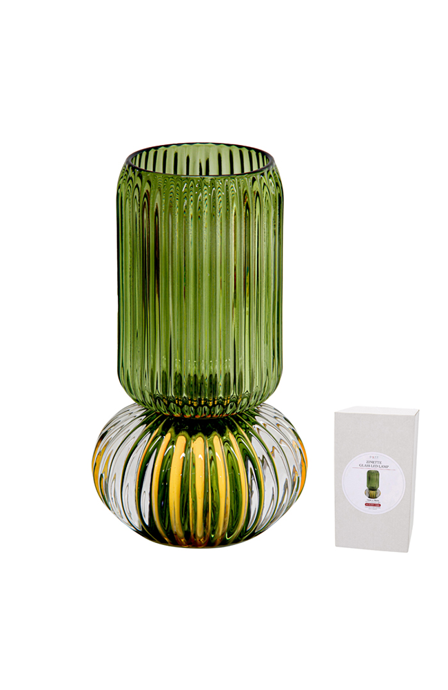 Zinette Glass Lamp - Green