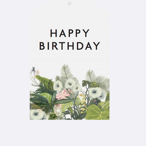 Gift Tag - Happy Birthday Botanical