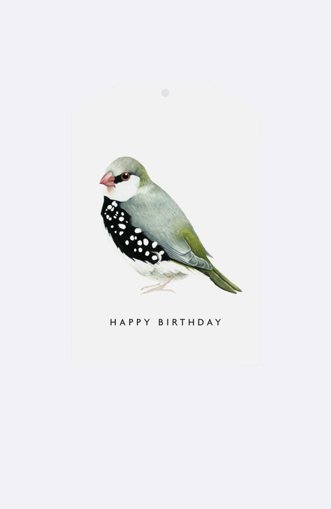 Gift Tag - Happy Birthday Bird