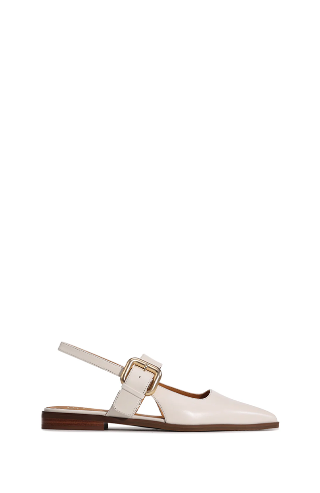 Goldie Slingback Flats - Bone