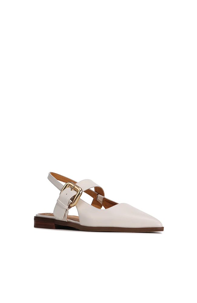 Goldie Slingback Flats - Bone