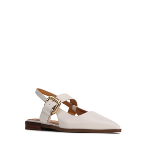 Goldie Slingback Flats - Bone