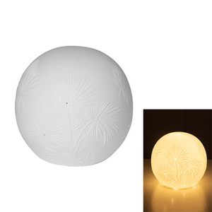 Omega Porcelain Bisque Ball Lamp