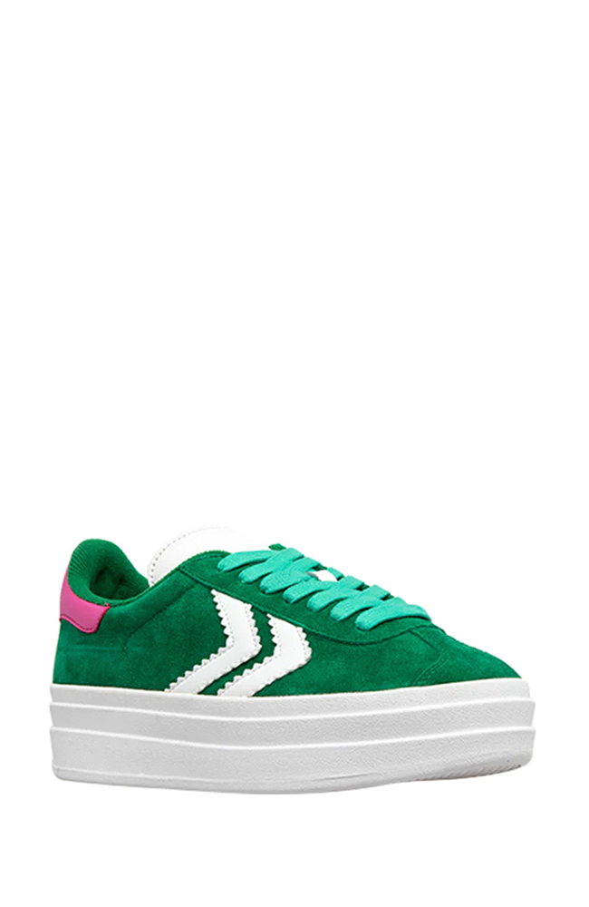 Iggy Platform Sneaker - Forest Green Pink