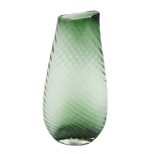 Yoke Glass Vase - Emerald Lge