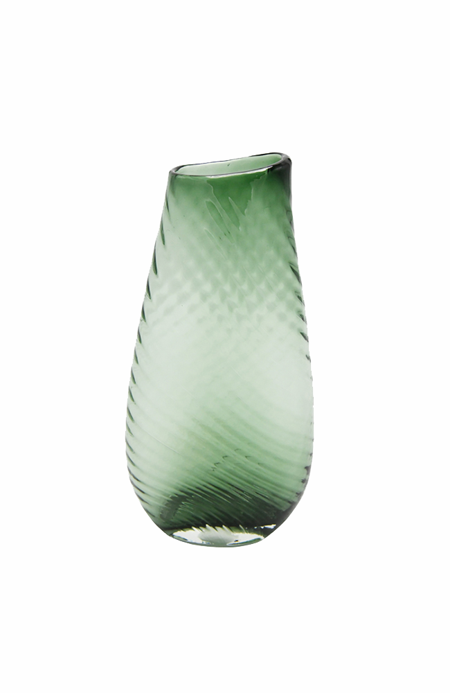 Yoke Glass Vase - Emerald Lge