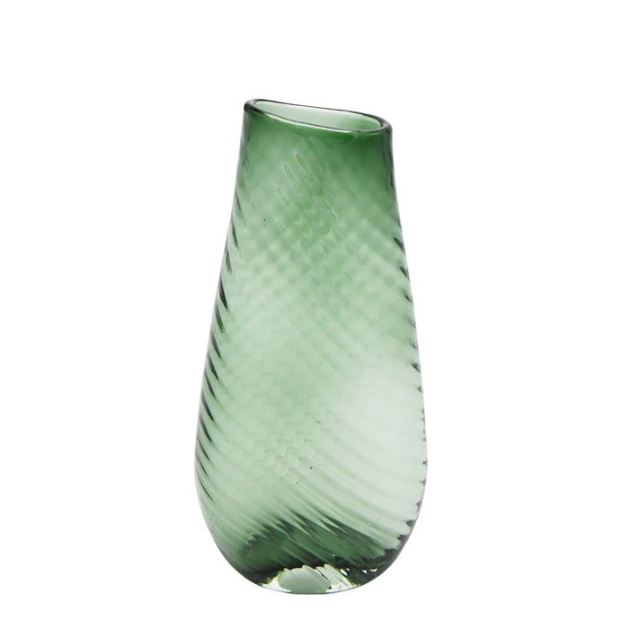 Yoke Glass Vase - Emerald Sml