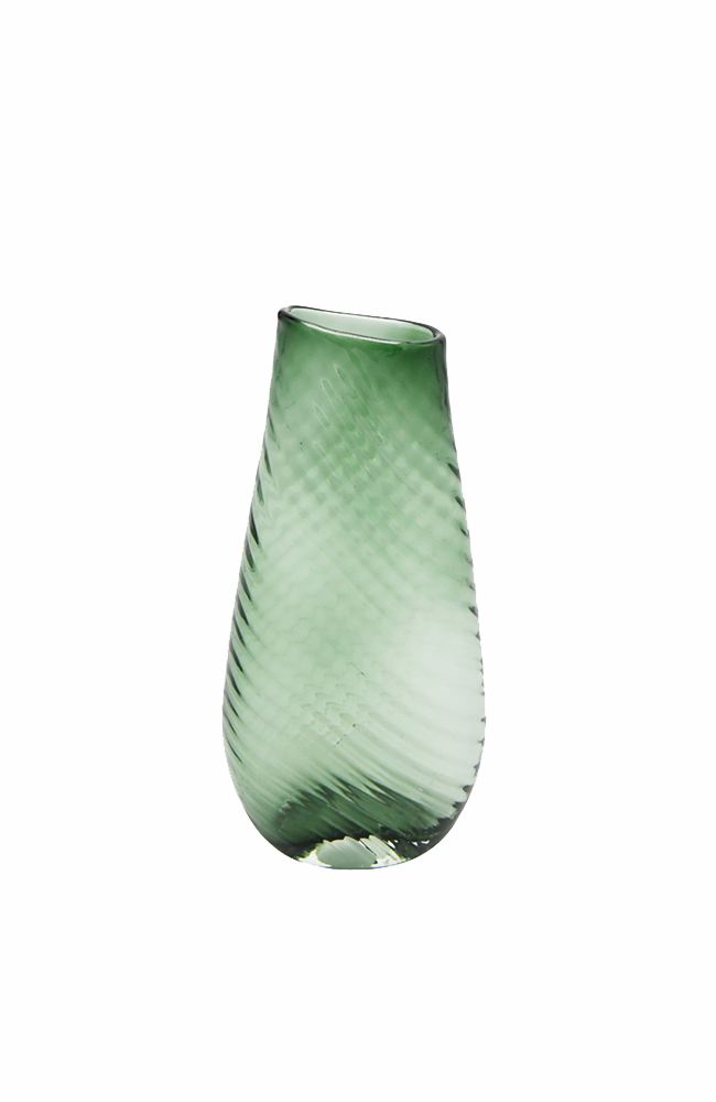 Yoke Glass Vase - Emerald Sml
