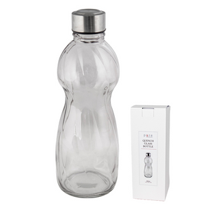 Quench Glass Water Bottle - Grey