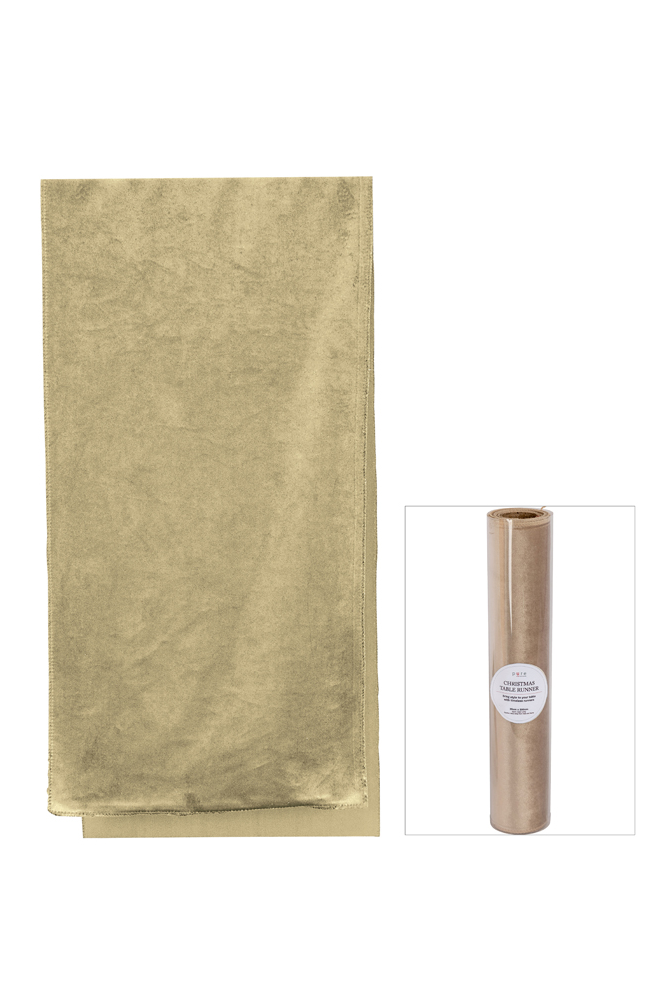 Luxe Velvet Table Runner - Champagne