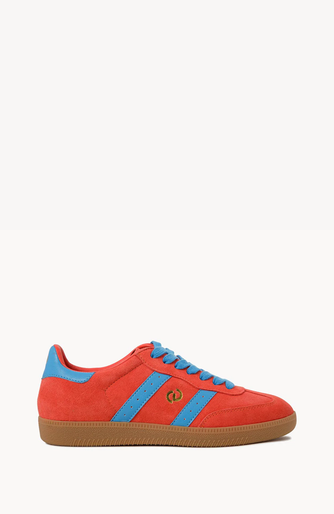 2001 Parallel -  Melon Red Soft Suede/Blue Leather