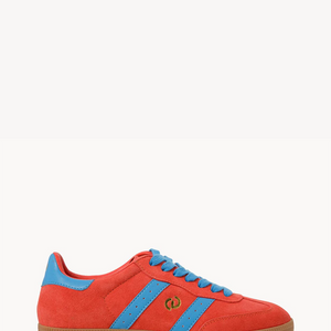 2001 Parallel -  Melon Red Soft Suede/Blue Leather
