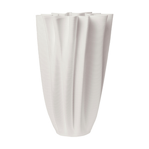 Clegg Bisque Ceramic Crease Vase