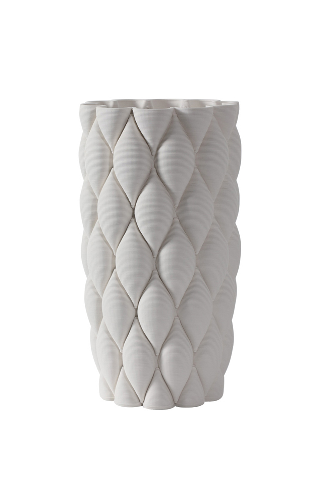 Minx Ceramic Quilted Vase Large