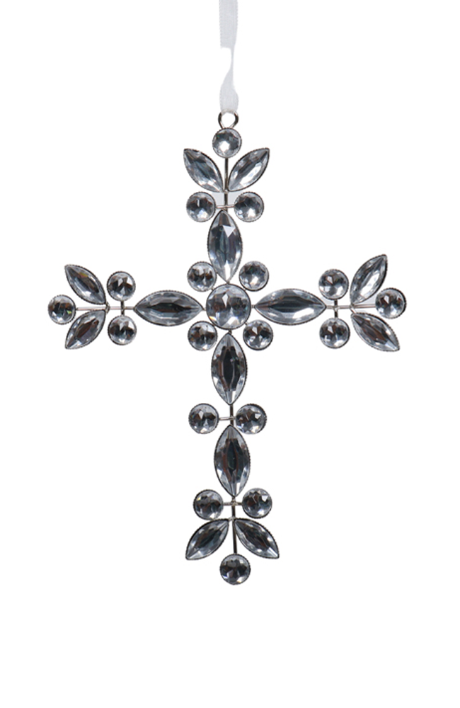 Wire Jewel Silver Cross