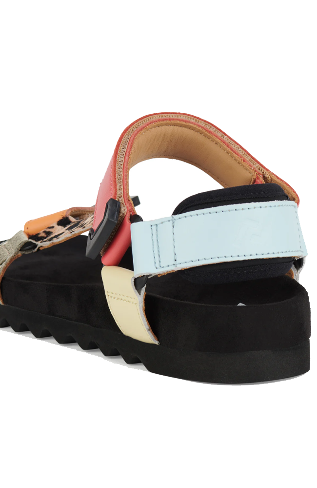 Sandal Tooth Wedge - Multi Leopard