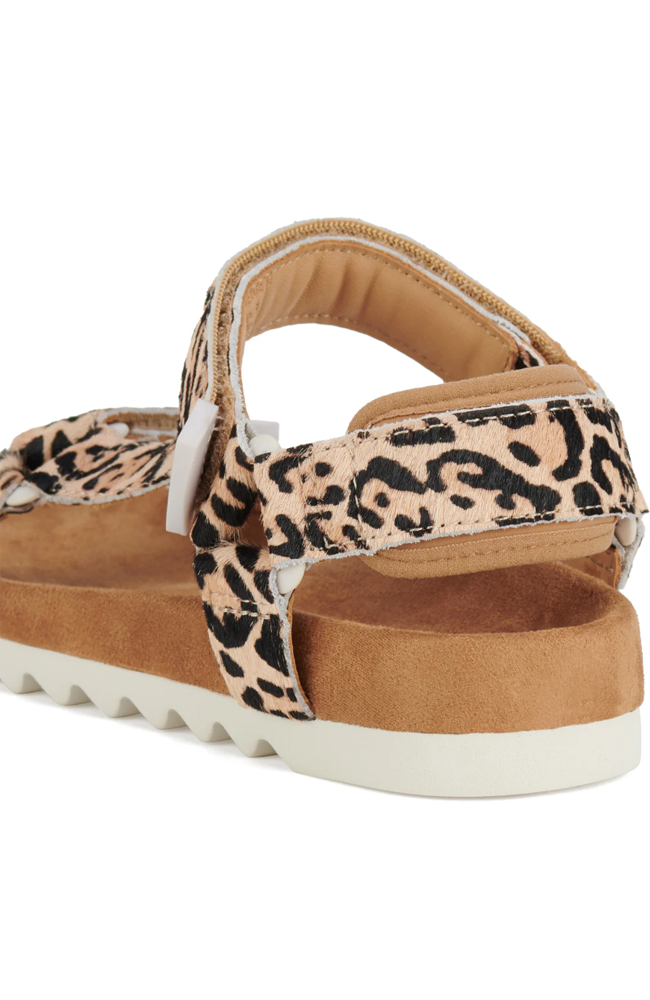 Sandal Tooth Wedge - Neutral Leopard
