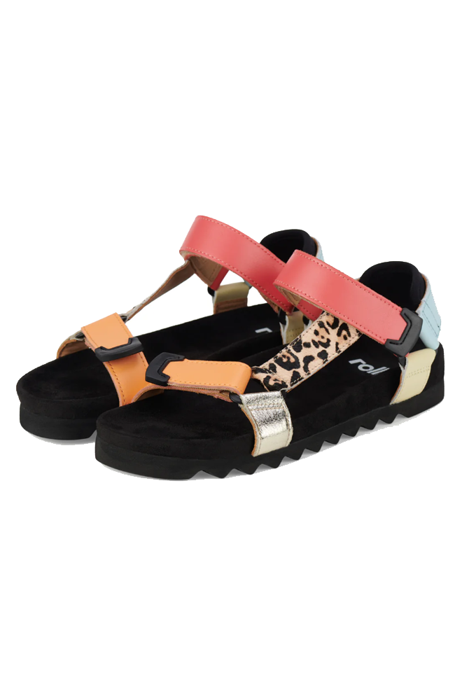 Sandal Tooth Wedge - Multi Leopard