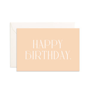 Birthday Cream Emboss Mini Card